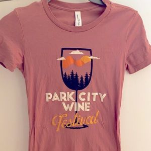 Park City Wine Festival T shirt, womens